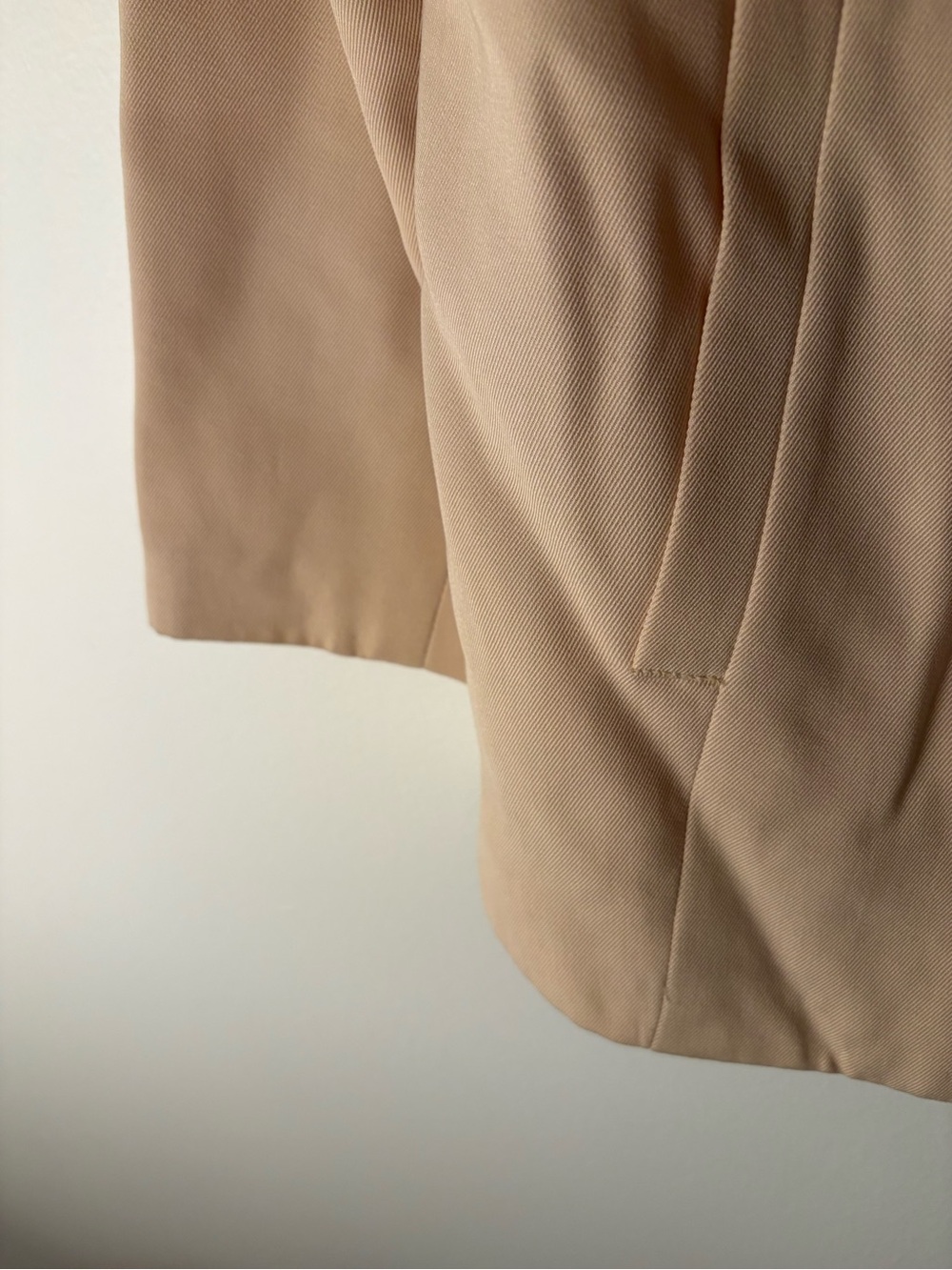 Liz Claiborne Beige Classic Single-Breasted Trench Jacket - Picture 5 of 5